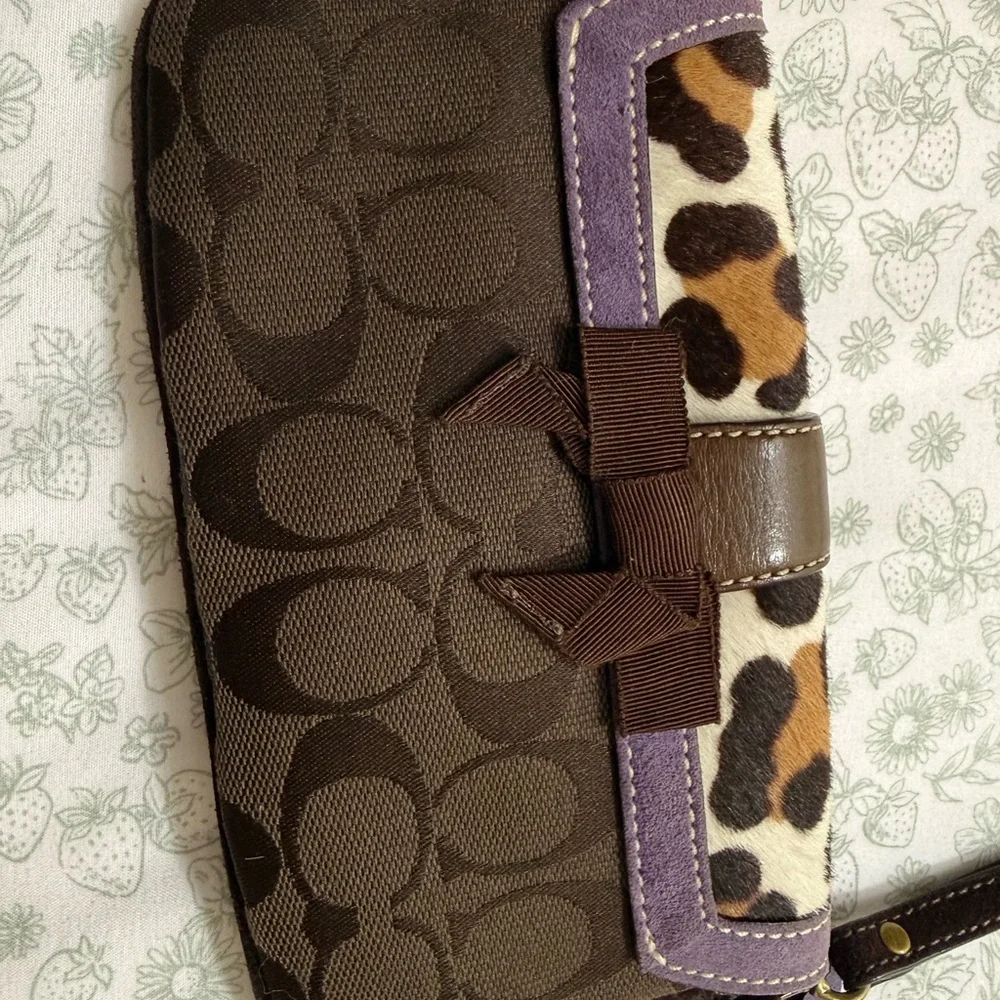 Coach Soho Leopard Wristlet
